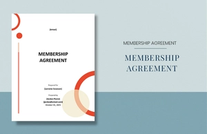 Membership Agreement Template