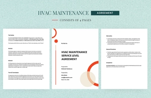 HVAC Maintenance Service Level Agreement Template