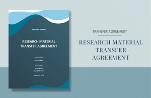Research Material Transfer Agreement Template Research Material Transfer Agreement Template