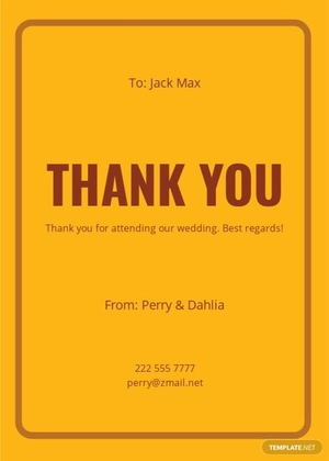 Digital Thank You Card Template