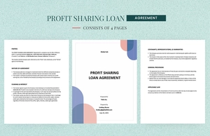 Profit Sharing Loan Agreement Template