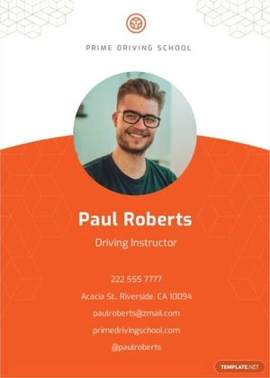Driver Training Card Template