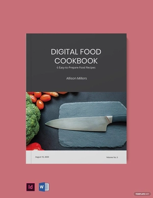 Digital Food Cookbook Template