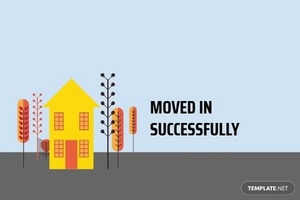 Moving Announcement Card Template