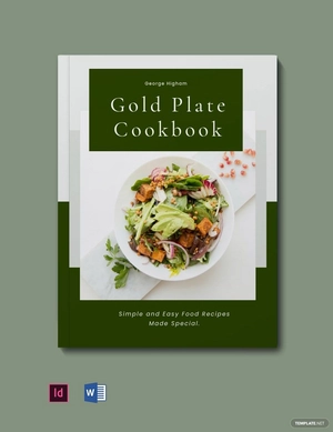 Kitchen Cookbook Layout Template