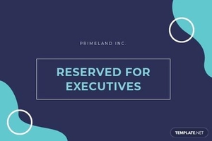 Meeting Table Name Card Template