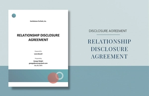 Relationship Disclosure Agreement Template Relationship Disclosure Agreement Template