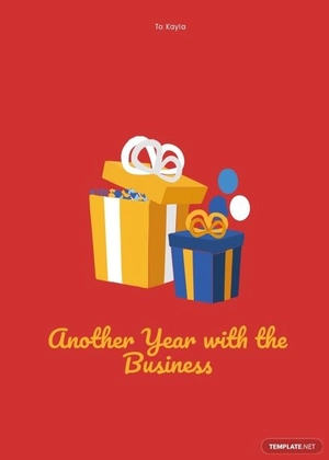 Employee Birthday Card Template