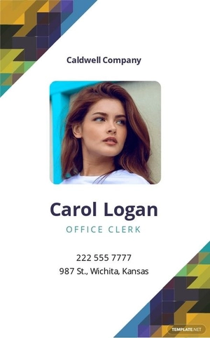 Employee Card Template