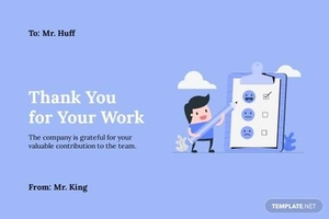 Employee Appreciation Card Template