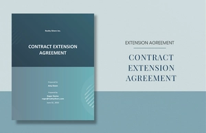 Sample Contract Extension Agreement Template