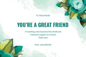 Support Request Card Template