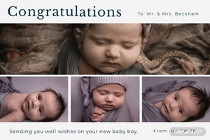 New Baby Boy Card Template