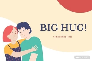 Hug Card Template