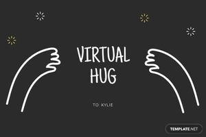 Digital Hug Card Template