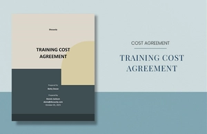 Training Cost Agreement Template