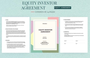 Equity Investor Agreement Template