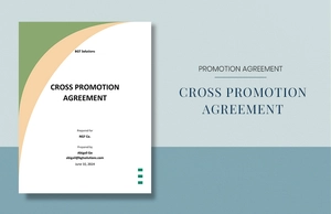 Cross Promotion Agreement Template