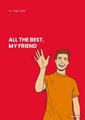 Virtual Goodbye Card Template