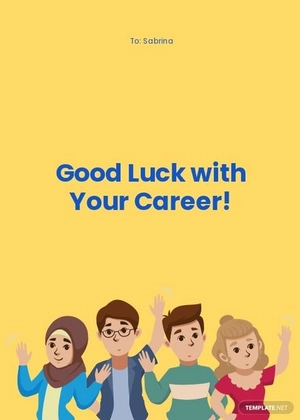 Goodbye Card to Coworker Template