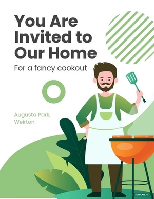 Modern Cookout Flyer Template