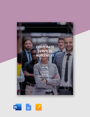 Corporate Services Agreement Template