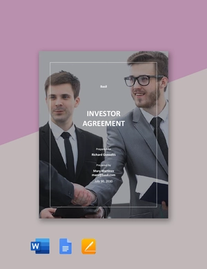 Investor Agreement Template