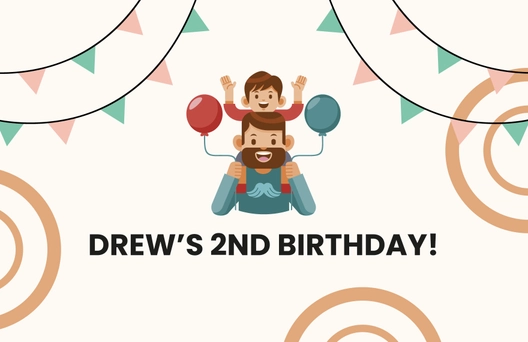 Birthday Party Invitation Card Template For Boy