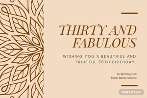 Happy Birthday Card Template For Her