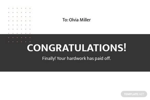 Modern Anytime Congratulations Card Template