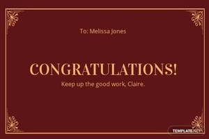 Elegant Anytime Congratulations Card Template