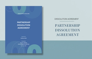 General Partnership Dissolution Agreement Template