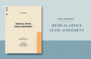Medical Office Lease Agreement Template
