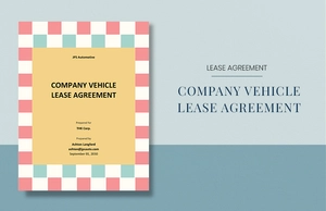 Company Vehicle Lease Agreement Template