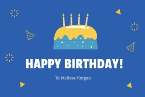 Birthday Wishes Card Template For Kid Boy