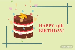 Simple Birthday Card Template For Kid