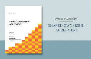 Shared Ownership Agreement Template