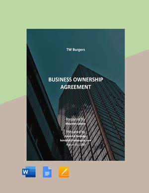 Business Ownership Agreement Template