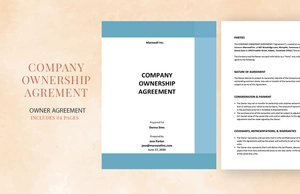 Company Ownership Agreement Template