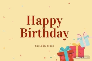 Happy Birthday Card Template For Girl