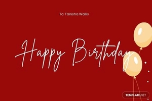 Simple Birthday Card Template For Girl
