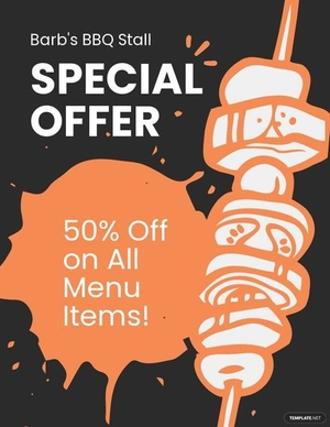 Bbq Special Offer Flyer Template