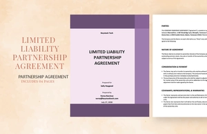 Limited Liability Partnership Agreement Template