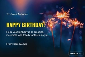 Birthday Wishes Card Template For Boy