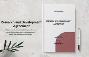 Research and Development Agreement Template