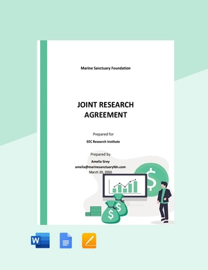 Joint Research Agreement Template