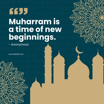 Muharram Quote Linkedin Post Template