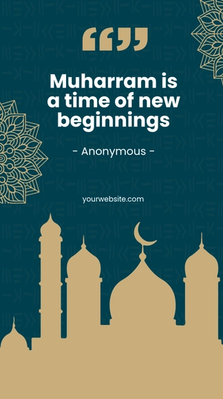 Muharram Quote Whatsapp Post Template