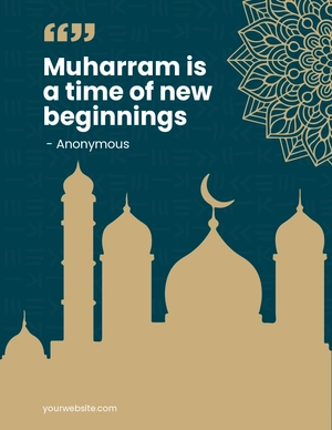 Muharram Quote Flyer Template