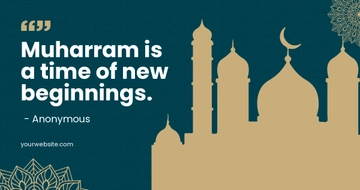 Muharram Quote Facebook Post Template